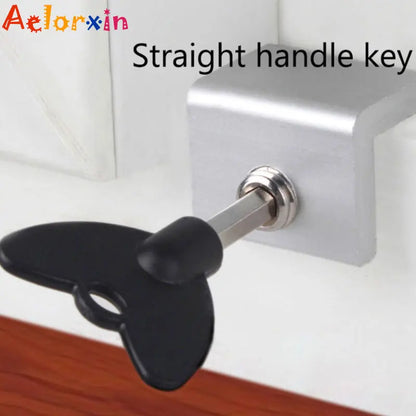 Child Protection Baby Safety Adjustable Sliding Window Locks Stop Aluminum Alloy  Security Lock With Keys Safety Window Lock