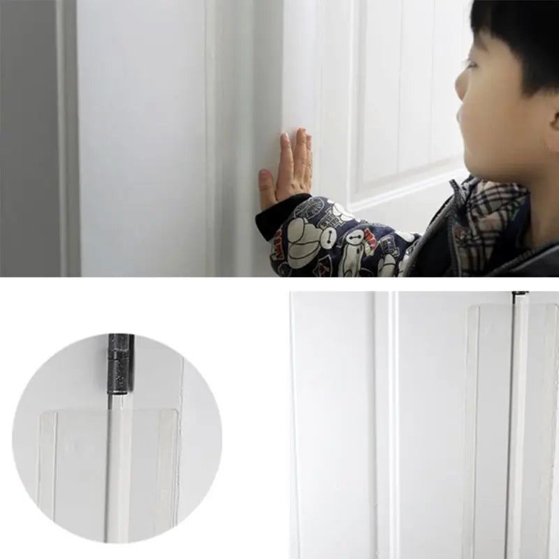 Clear Child Safety Door Hinge Protector Cover Finger Pinch Guard Baby Security for The Back of Door Domestic Kindergarten School