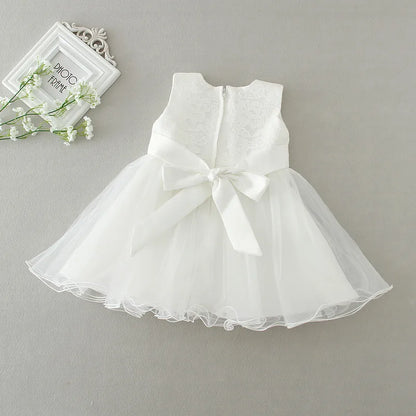 2pcs /Set Baby Girl Dress 3-24 Months Infant Formal Dresses For Birthday&Wedding Occasion Christening Gowns Baptism Clothes TS46