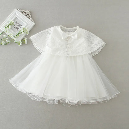 2pcs /Set Baby Girl Dress 3-24 Months Infant Formal Dresses For Birthday&Wedding Occasion Christening Gowns Baptism Clothes TS46